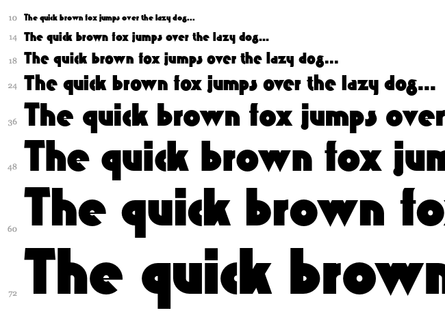 K22 Gadget font waterfall